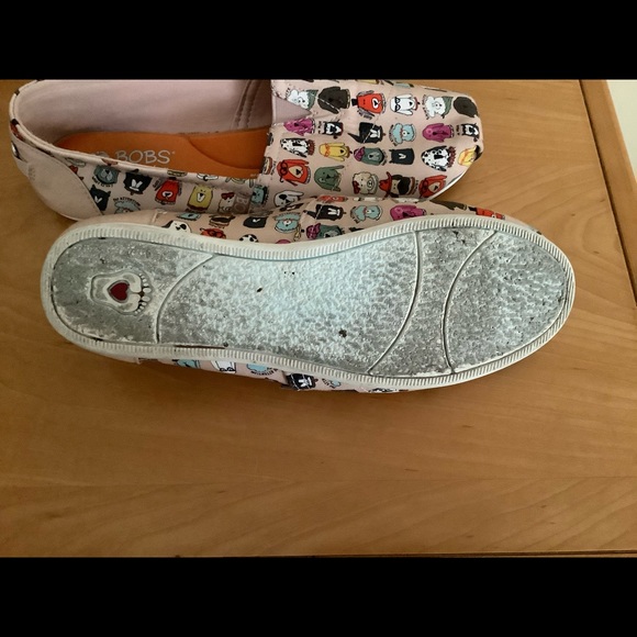 Bobs Skechers memory foam slip on shoes size 8 multicolored flat casual shoes - Picture 6 of 6